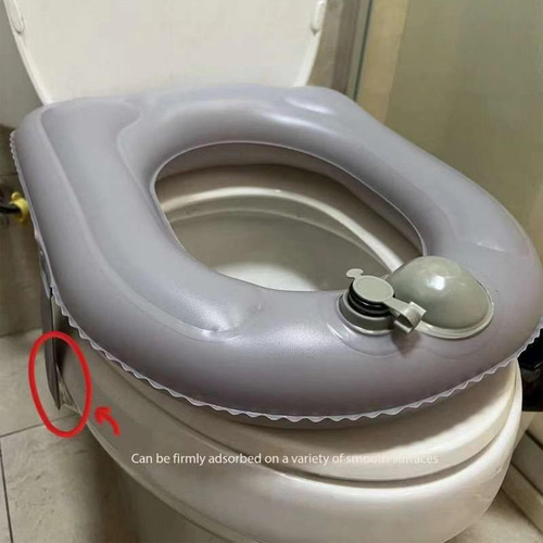 Cojín De Soporte De Inodoro Inflable, Cómoda Inflación De