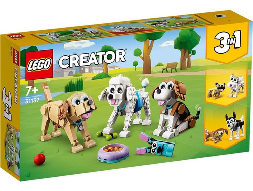 Lego Creator  3en1 Canes Adorables 31137 De 475 Piezas En Caja