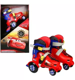 Patines Goplas Toys Disney Cars 4 Ruedas Ajustable16-19 Rojo