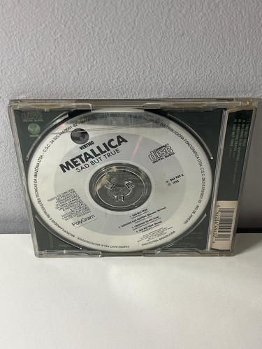 Cd Single Metallica - Sad But True Edição Limitada
