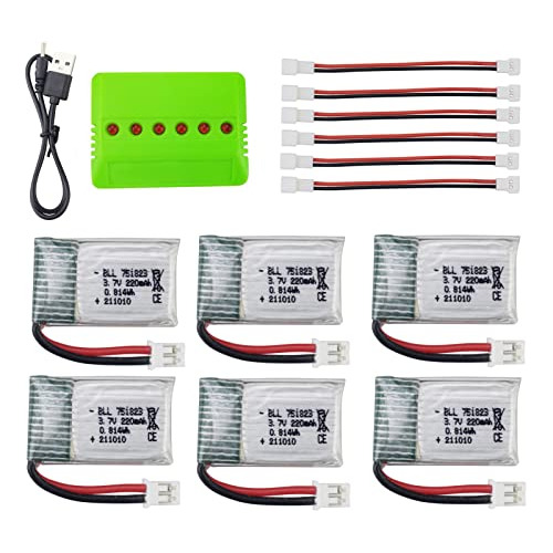 Batería De Litio Fytoo 3.7v 220mah Y Cargador 6 En 1 Para Dr