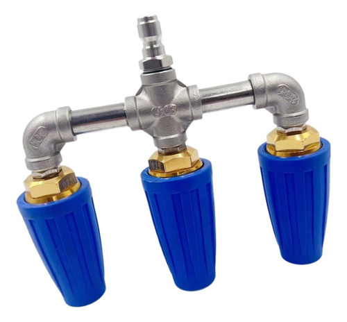 A Arruela Tripla Da Pressão Do Fácil Instala O De Azul