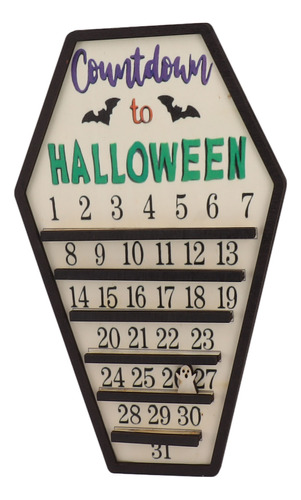 Calendario De Halloween Con Cuenta Regresiva Para Adviento,