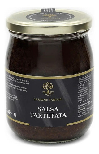 Salsa Crema De Trufa Negra Tartufata Sassone Italia 500g