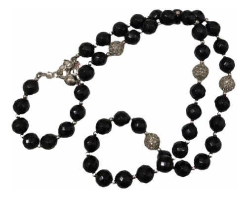 Collar Largo Kate Spade New York Bolas Negras Orbe D Cristra