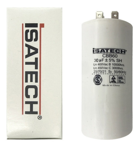 Capacitor Marcha 30uf Microfaradios 400 Vac 50/60hz Isatech