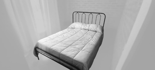 Cama Dormitorio Hierro, Ferrarius, Retro, Artesanal Negro Arco Ferrarius