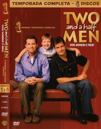 Dvd - Dois Homens E Meio - 1 Temp  Completa 4 Discos