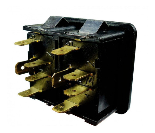 Imagem 2 de 2 de Botao Vidro Eletrico Universal Duplo 10 Term Dni-2014