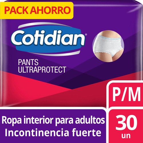 Pants Cotidian Ultra Protect Talla P/m X30 Un