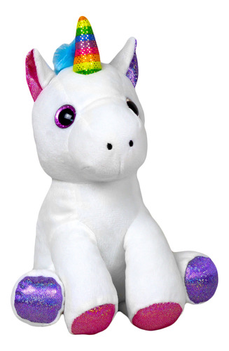 Peluche Phi Phi Toys Unicornio Blanco 20 Cm Universo Binario