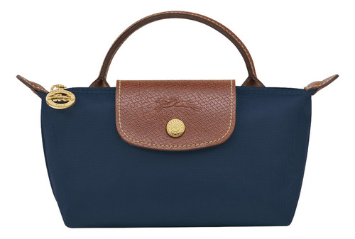 Longchamp Le Pliage Original Bolso Mini Con Asa, Marino