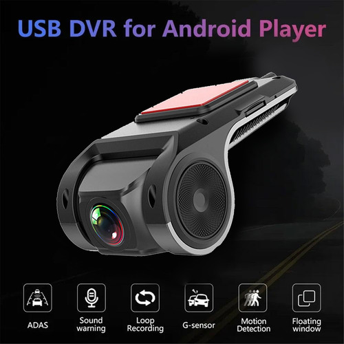 Câmera Usb Car Dvr Com Adas, Visão Noturna E Full Hd