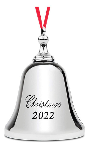 Holiday Jingle Adorno De Navidad 2022 Campana Plateada - Ado