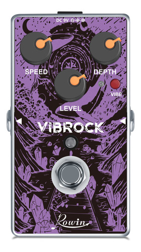 Rowin Vibrock Chorus-tremolo Monoblock Pedal De Guitarra De