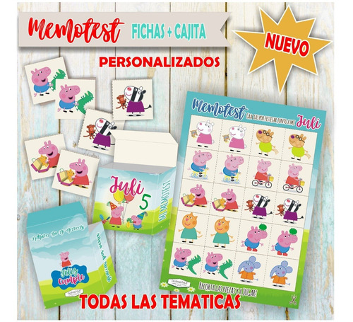 Juego De Memoria Pdf Personalizado Para Imprimir