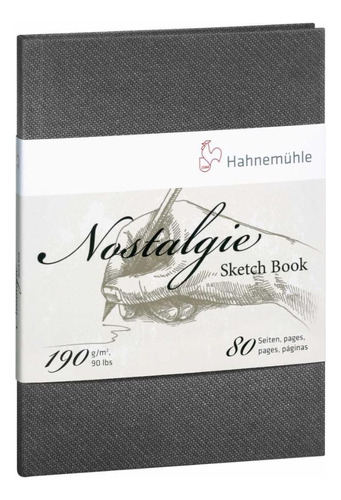 Caderno Sketch Book Hahnemuhle Nostalgie 190g/m2 A4 Retrato