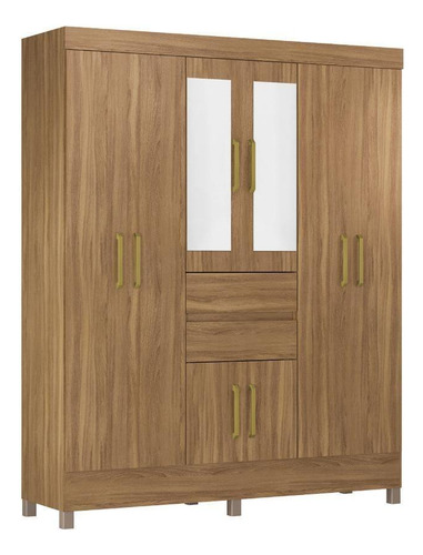 Guarda-roupas Casal 8 Portas E Espelhos Cr35196 Amêndola