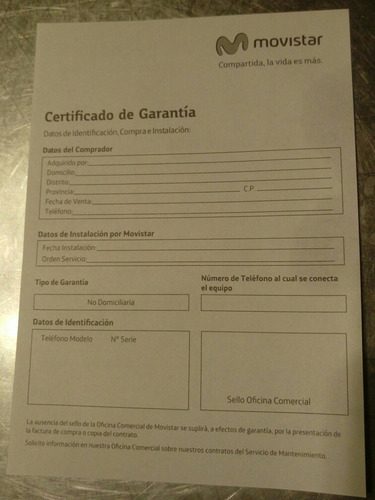 Teléfono Fijo Movistar Nuevo