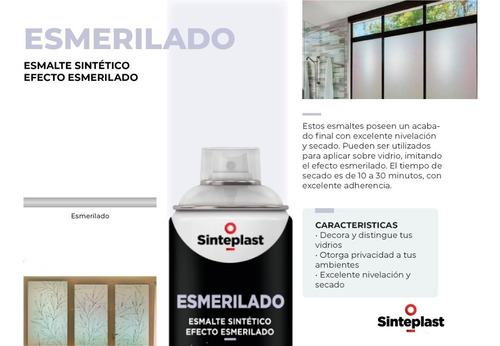 Aerosol Esmalte Sintetico Efecto Esmerilado Sinteplast 440ml
