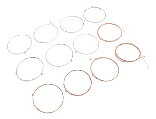 Cordas De Guitarra Acústica 12 Peças De Bronze Fosfórico De
