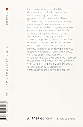 Viejas Historias De Castilla La Vieja (el Libro De Bolsillo - Literatura), De Delibes, Miguel., Vol. 1. Editorial Alianza Editorial, Tapa Pasta Blanda, Edición En Español, 2015