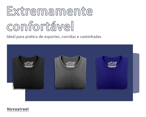 Camisa Térmica Segunda Pele Proteção Uv Nova Street Mista