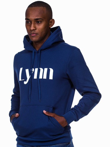 Imagem 1 de 7 de Moletom Masculino Canguru Capuz - Estampa Lynn