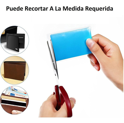 Imagen 4 de 4 de Fundas Plasticas Transparentes Tipo Card Para Cartera
