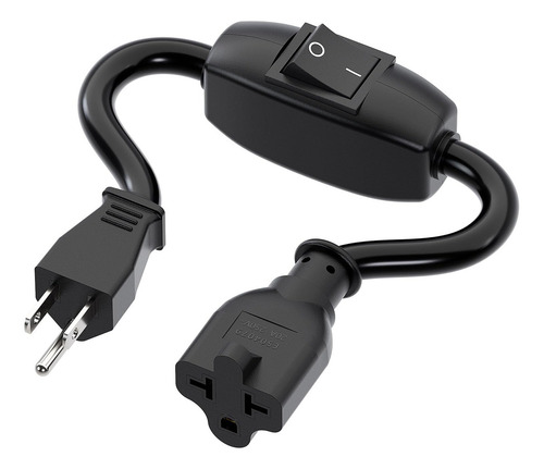 Cable De Extensión Con Interruptor Doble 20a 125v 12-awg