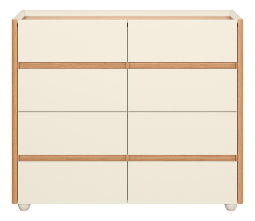 Cômoda Infantil Bebê Moderna Grande Madeira Mdf Branca Premium Quarto Menina Menino Gavetas Espaçosa Design Elegante Organizador Roupas Fraldas Toalhas Moderna Funcional Durável Segura Estilo Clássico