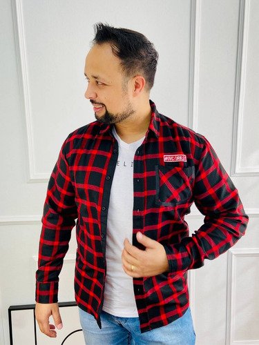 Imagem 3 de 5 de Camisa Masculina Xadrez