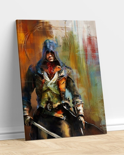 Assasin Creed Arte Único Cuadro Decoración Pieza Videojuego