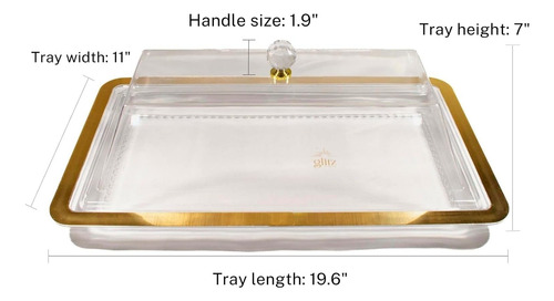 Glitz - Soporte Rectangular Rectangular Tartas Cúpula ...