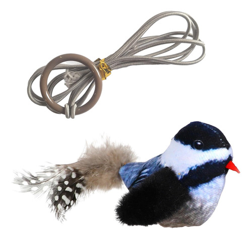 Juguete Interactivo Para Gatos, Pájaro Chirriante, Juguete