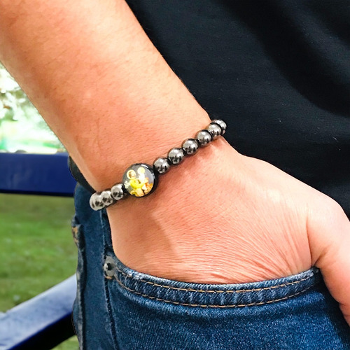 Pulseira São José Hematita 8 Mm
