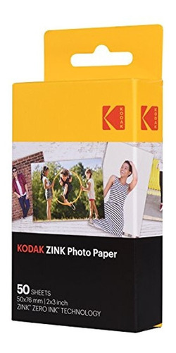 Papel Fotográfico De 2'' X 3'' Kodak, 50 Hojas,