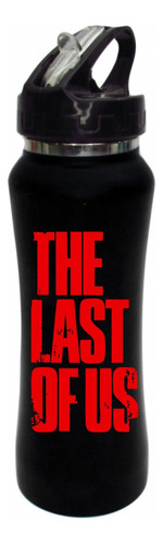 Termo Pitillo The Last Of Us Botilito Aluminio Negro 650ml