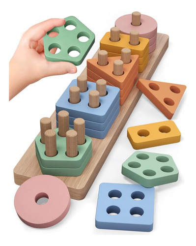 Material Didáctico Preescolar, Juguetes Montessori 1.2 Year
