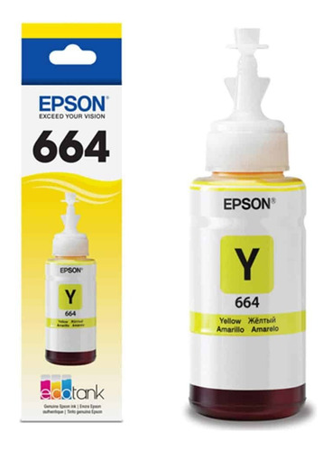 Botella De Tinta Epson N° 664 Yellow