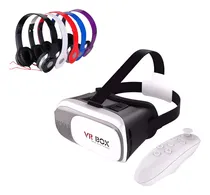 Comprar Óculos Vr Compatível C\u002F Todos Smartphones + Fone De Ouvido