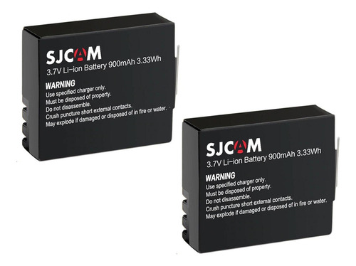 Set 2 X Baterías Sjcam Cámaras Sj4000 Y Sj5000 De 900mah