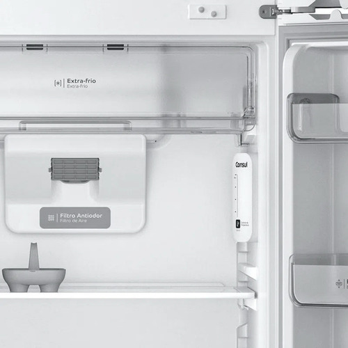 Heladera Consul No Frost frio seco inox 438L