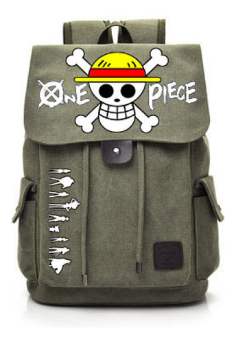 Manga Canvas School Bag Estudiante Campus Mochila/./