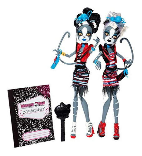 Monster High Zombie Shake Meowlody Y Purrsephone Muñeca (2-p