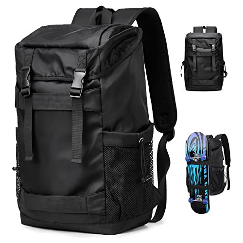 Weplan Skateboard Mochila Para Hombres, Mochila 112pn