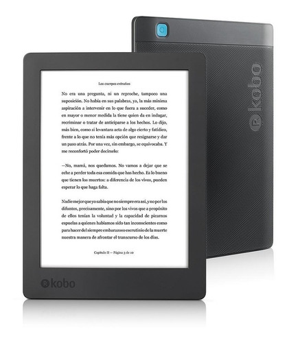 Ebook Reader Kobo Aura H2o Segunda Edicion Sumergible 8gb (h/6000 Libros) Pantalla De 6,8 Pultgadas Con Luz Led