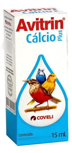 Avitrin Calcio Plus 15 Ml Fortalece Bico E Casca De Ovos
