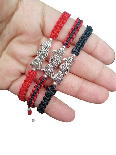 Pulsera Santa Muerte Kit De 3 Pulseras Preparadas Protección