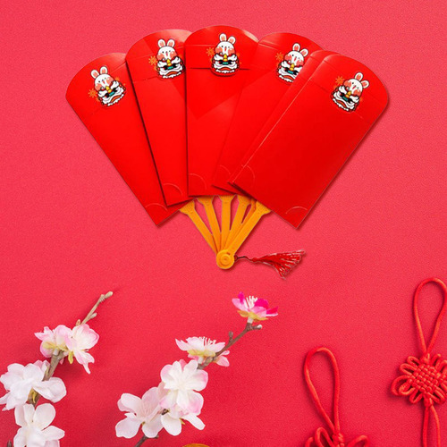 3 Conjunto De Sobres Rojos Brillantes Para Fiestas 3 Piezas